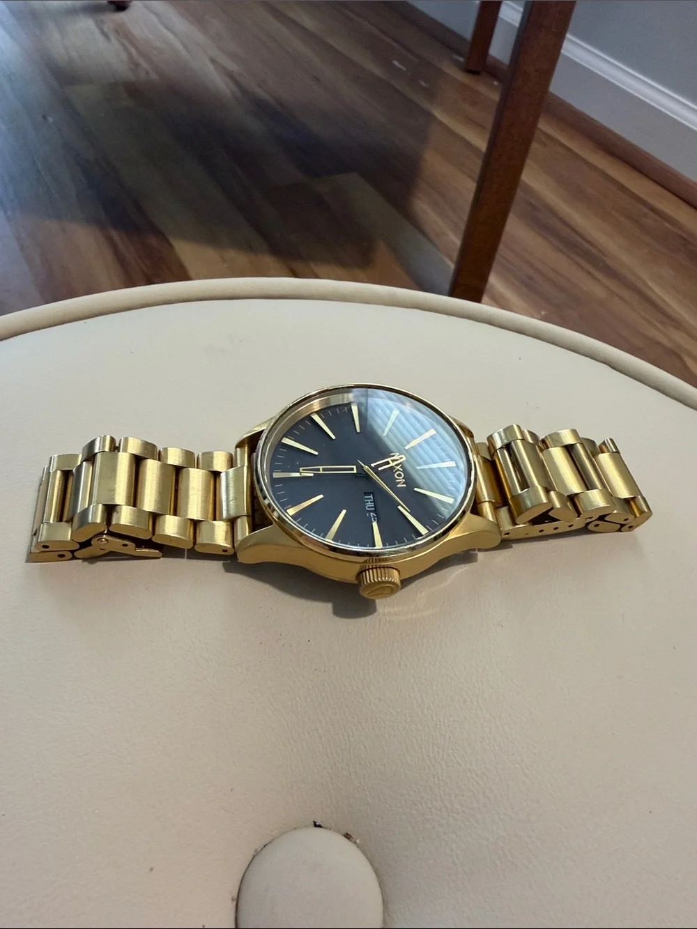 Nixon Gold Men's Watch with Black Dial